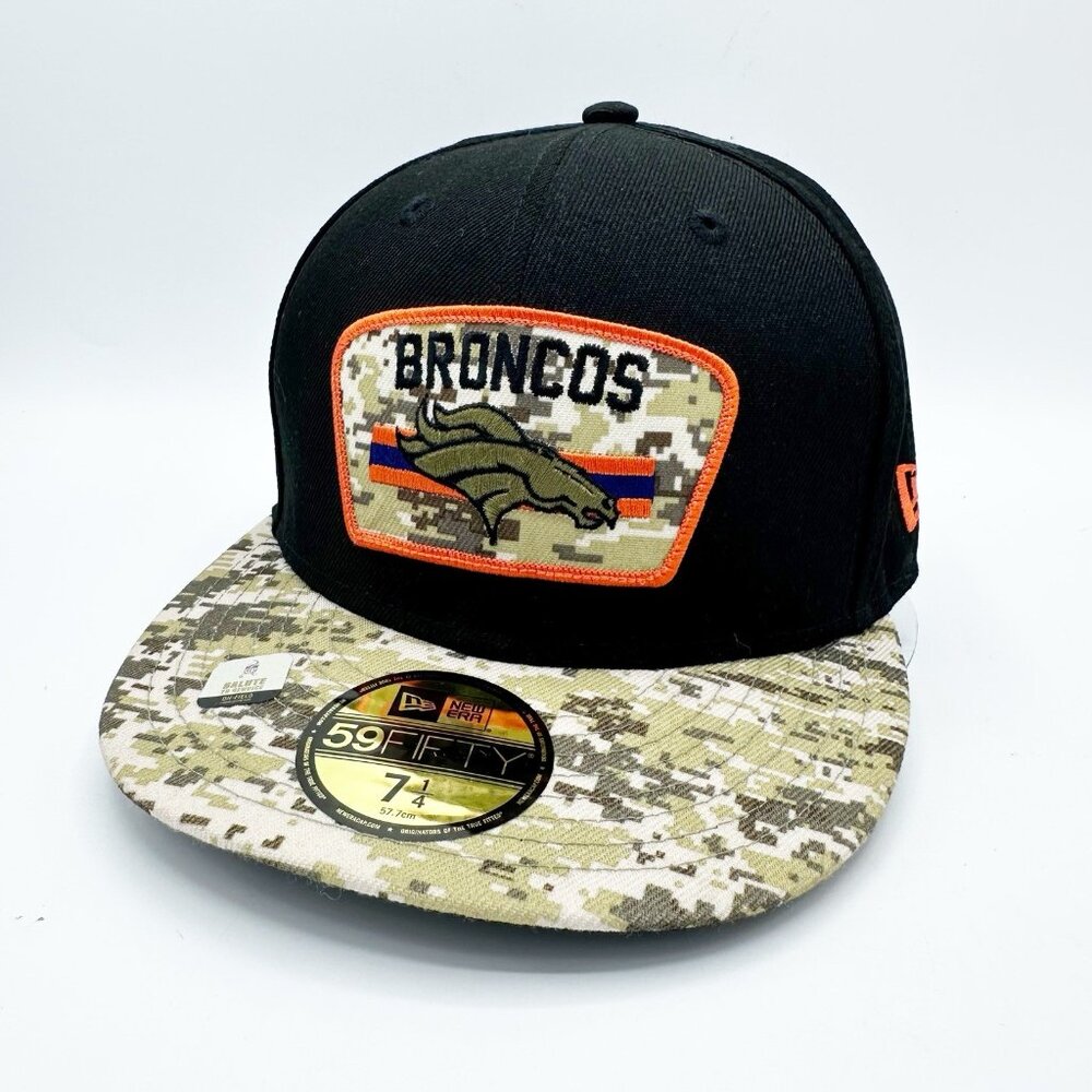 Denver Broncos New Era Black / Desert Salute To Service 59FIFTY Fitted Hat 7-1/4